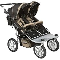 2008 Valco Baby Runabout Tri Mode Double Stroller - Brilliant Black