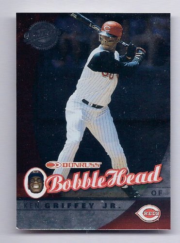 2001 Donruss Class of 2001 Bobble Head Card #6 Ken Griffey Jr. Cincinnati Reds Baseball Card #'ed to 2000