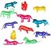 Pack of 12 - Stretchy Figures Jungle Animals Great Party Loot Bag Fillers_s-1