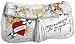 Ed Hardy Barbara Fold Over Clutch,Silver,one size