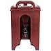 Cambro 100LCD402 Camtainer 1.5 Gallon Red Brown Insulated Beverage Dispenser