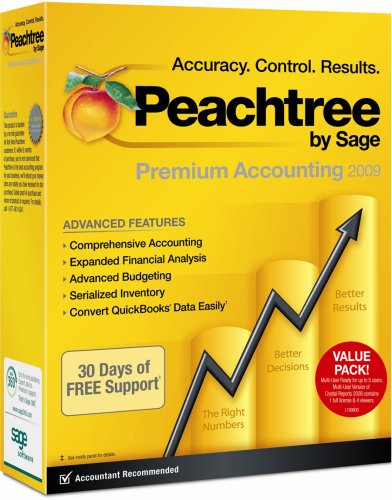 Childrens Toyshop  Software : Peachtree By Sage Premium Accounting 2009 Multi User