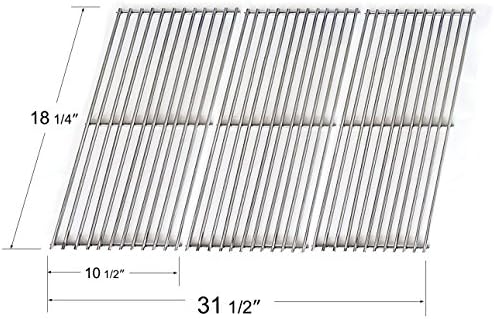 (Set of 3) Replacement Stainless Steel Cooking Grid for Bakers And Chefs, Brinkmann, Centro, Char-Broil, Grand Hall, Jenn Air, Kitchenaid, Members Mark, Nexgrill, Sams, & Sunshine Gas Grill Models
