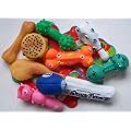 Bumper Selection of Squeaky Vinyl Dog Toys - Pack of 10 - Medium
