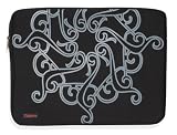 Laurex 17" Neoprene Notebook/Laptop Sleeve Case - Black Tattoo
