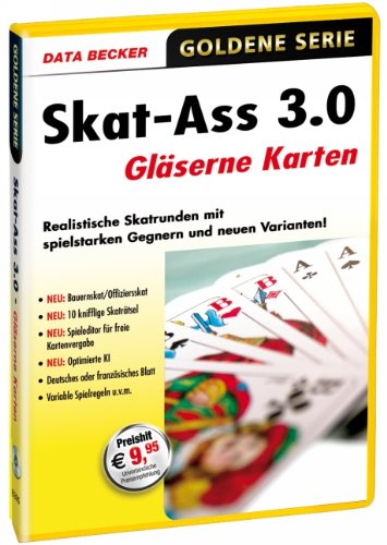 Data Becker Skat-Ass 3.0 Gl&auml;serne Karten
