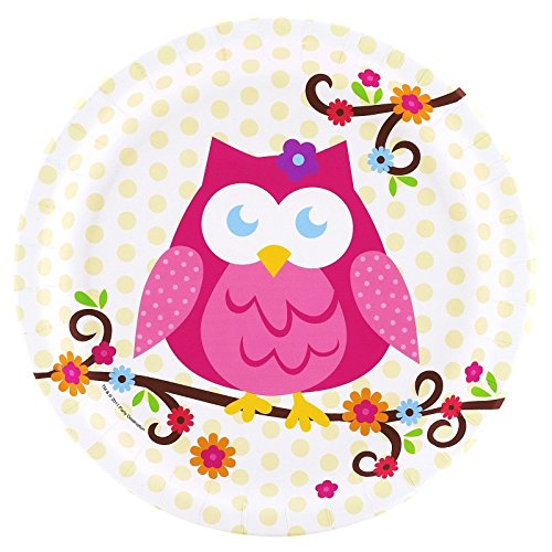 Owl Blossom Dinner Plates (8)