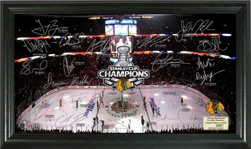 Chicago Blackhawks Framed 2010 Stanley Cup Champs Signature Rink [Misc.]