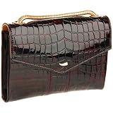 pink suede clutch bag Tusk Womens Antique AC-357 Mi