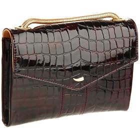 pink suede clutch bag Tusk Womens Antique AC-357 Mini