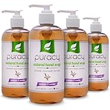 Puracy Natural Liquid Hand Soap, Lavender & Vanilla, 12 Ounce (Pack of 4)