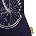 LINKWELL 45 * 45CM Dark Blue White Bicycle with Flower Basket Burlap Cushion Covers