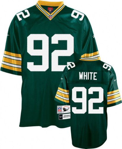 Reebok Green Bay Packers Reggie White Premier Throwback Jersey Large
