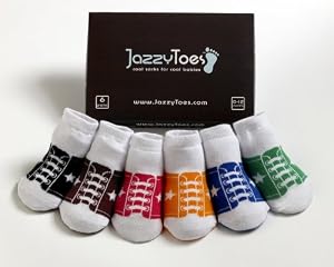 Jazzy Toes Baby Socks: Sneakers - Boys (0-12M)