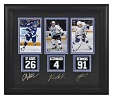 Tampa Bay Lightning Framed Photographs - Martin St. Louis, Vincent LeCavalier, Steven Stamkos, Jersey Back Replica Miniatures