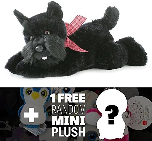 Mr. Nick Scotty Dog: ~11" Aurora World Flopsie Plush + 1 FREE Aurora Mini-Plush Charm Bundle [305175]
