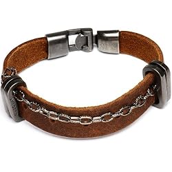 Saddle Brown Cow-Hide Bracelet