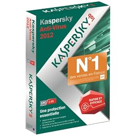 Kaspersky antivirus 2012 (1 poste, 1 an)
