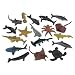 Ocean Life 18 Piece Playset: Plastic Sea Creature 4 inch Figures with Sharks, Octopus, Turtle, Sting Ray, Whales, Dolphin and More!