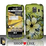 Rubberized Hawaiian Flowers Snap on Design Case Hard Case Skin Cover Facepl ....