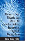 Homer in der Neuzeit von Dante bis Goethe: Italien, Frankreich, England, Deutschland - Georg August Finsler