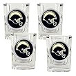 San Diego Chargers NFL 4pc Square Shot Glass Set