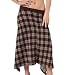 My Beloved Plaid Long Skirt in Red and Green, Large