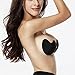 Liswic Sexy Women's Ultralite Backless Strapless Silicone Push-Up Reusable Bra(M-B-Cup C), Mango Shape, Black