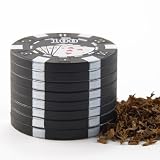 Gambling Chip Style Magnetic Spice Grinder Pollen Mesh Screen Space Sharp 26 Teeth + Gift Box: gambling chips