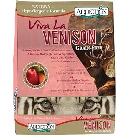 Addiction Grain-Free Adult Dry Cat Food, Viva La Venison, 4 Pounds by Addiction Pet Foods