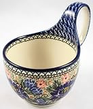 Polish Pottery 14 oz. Soup Bowl w/ Handle
