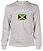 Cybertela Faded Jamaica Flag Men's Long Sleeve T-shirt