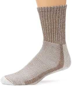 Thorlo Men's Coolmax Lt Hiker Crew Sock, Walnut Heather, Large