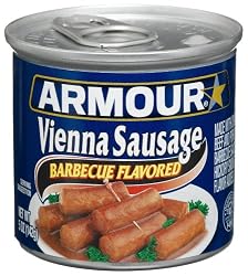 Armour Vienna Sausage Barbecue, 5-Ounce Cans (Pack of 24)