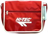 Hi Tec Originals Courier Red & White Retro Messenger Bag With Adjustable Shoulder Strap