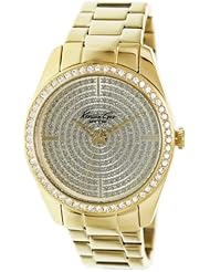 Kenneth Cole New York Womens KC4957 Classic Triple Yellow Gold Bracelet Stone Dial Watch