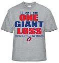 Giants Superbowl Champions T-shirt, 18 wins and ONE GIANT LOSS T-shirt