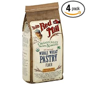 Bob's Red Mill Flour, Organic Whole Wheat Pastry, 5-Pound (Pack of 4)