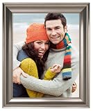 Malden Home Profiles Silver Scoop Fashion Frame, 8-Inch by 10-Inch