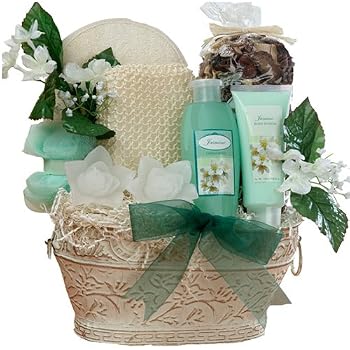 Set A Shopping Price Drop Alert For Art of Appreciation Gift Baskets Medium Jasmine Renewal Spa Bath and Body Set