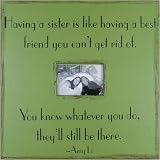 Wooden Picture Frame with Quote for 4x6 Picture