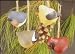 4 in (4) Assorted Snowbird Ornament