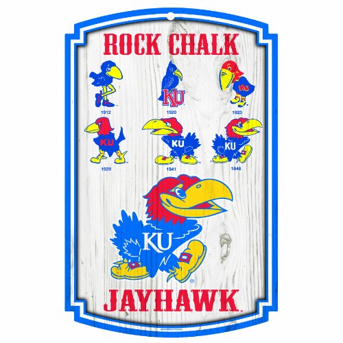 Ncaa Kansas Jayhawks 11-By-17 Wood Sign