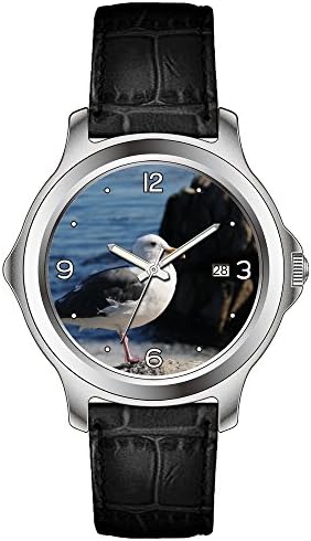 lvlp Men's Sentry 42mm Stainless Steel Leather Quartz Movement Watch &284