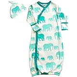 Wee Urban Elephant Gown and Cap Set 0-6 months