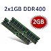 OEM MEMORY (Mihatsch & Diewald) 2GB Dual Channel Kit 2 x 1 GB 184 pin DDR-400 (400Mhz, PC3200, CL3) double sided f�r DDR1 Intel + AMD Systeme
