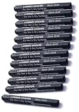 Dixon 36512 Industrial Lumber Crayon  Soft Graphite Black  12 per Package