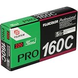 Fujifilm Fujicolor Pro 160C Color Negative Film, ISO 160, 220 Size, Pack of 5, USA