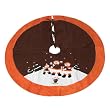 48" Cleveland Browns NFL Football Snowman Family Christmas Tree Skirt #1712