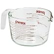 Pyrex Prepware 1-Quart Measuring Cup, Clear with Red Measurements